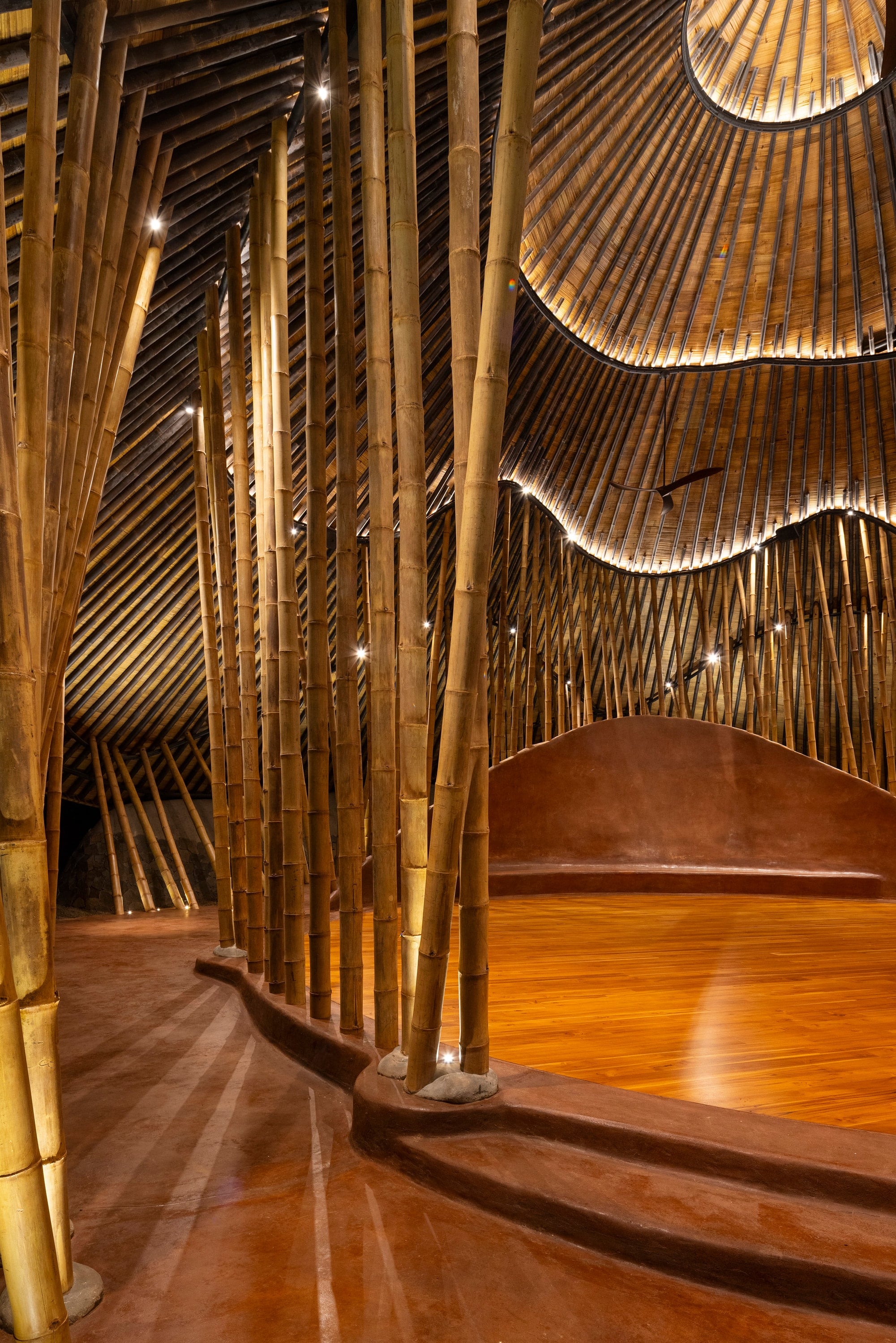 Bamboo structure of the Maloca at Tierramor